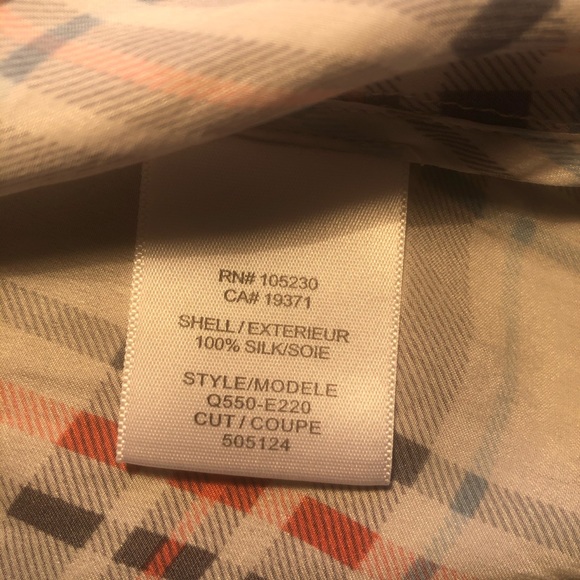 Equipment 100% silk button down plaid blouse, XS - Picture 10 of 10